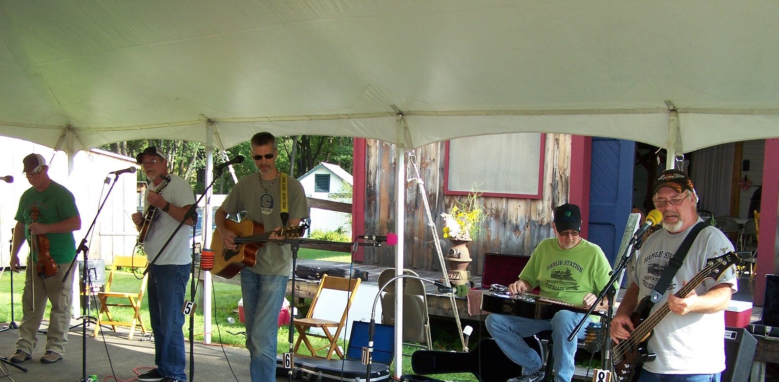Roger Keifer and band performing in Bradford, PA